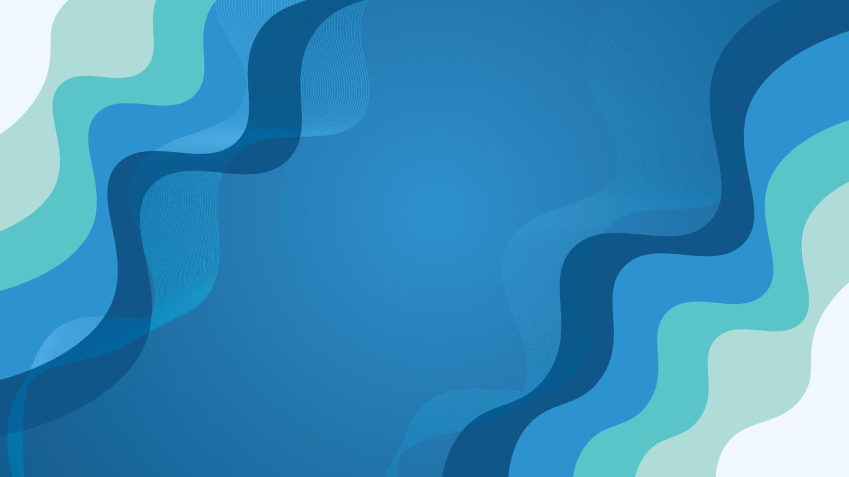 Blue Background with Paper Cut Styles vector