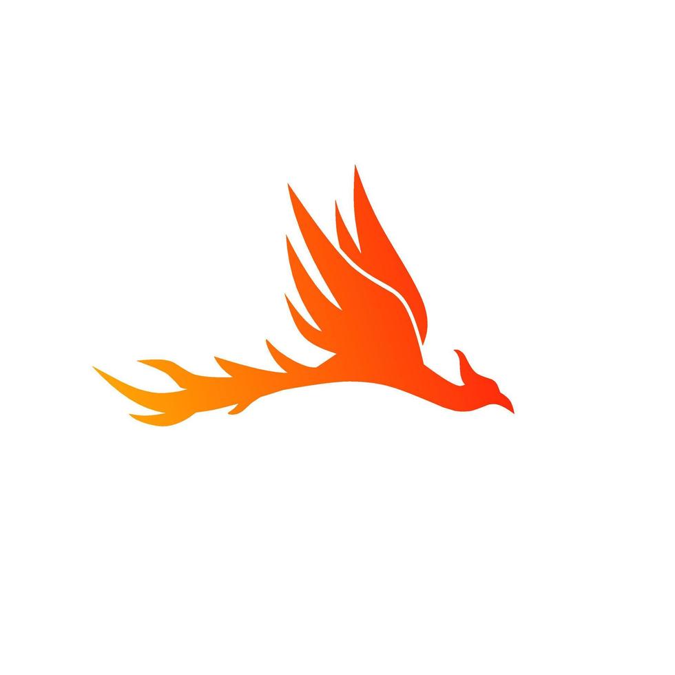 Template logo icon Phoenix flying vector