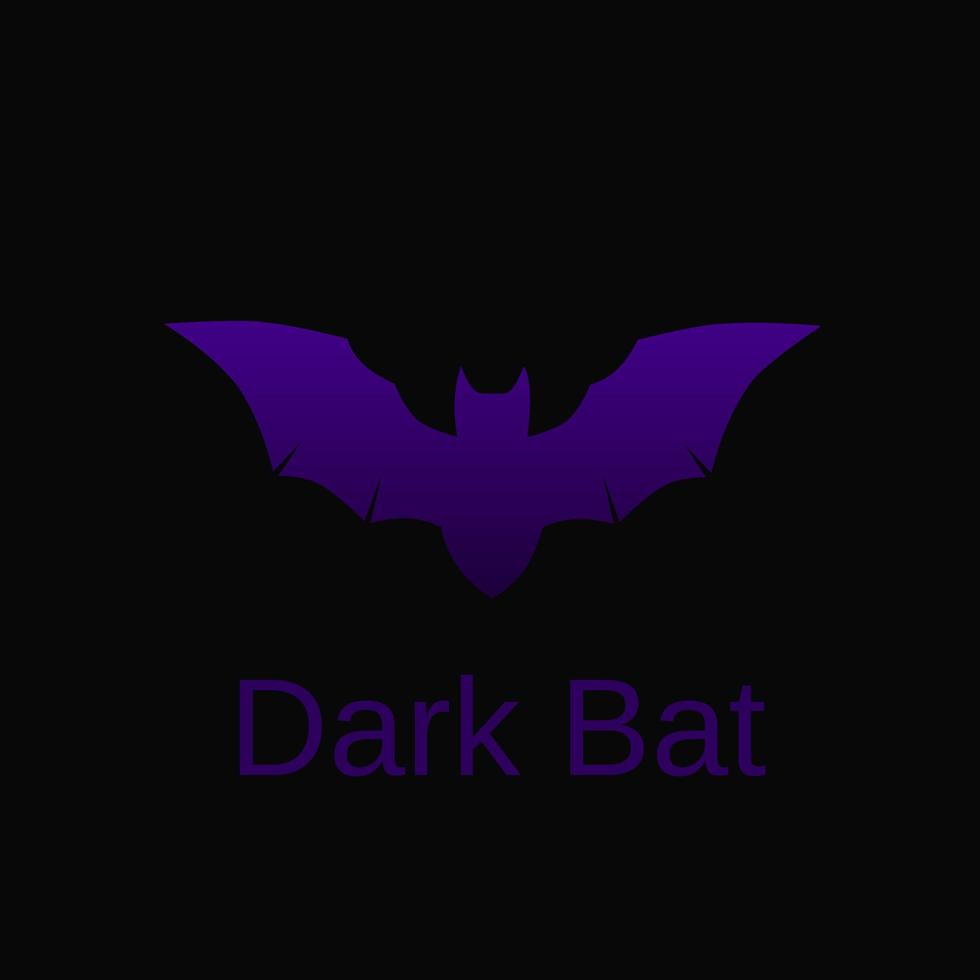 Illustration vector graphic of template logo dark bat