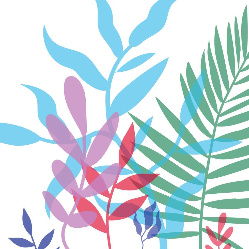 ilustración vectorial con pinturas al estilo boho. formas geométricas acuarelas abstractas de equilibrio, plantas. diseño para portada, papel pintado, postales, redes sociales, decoración. vector