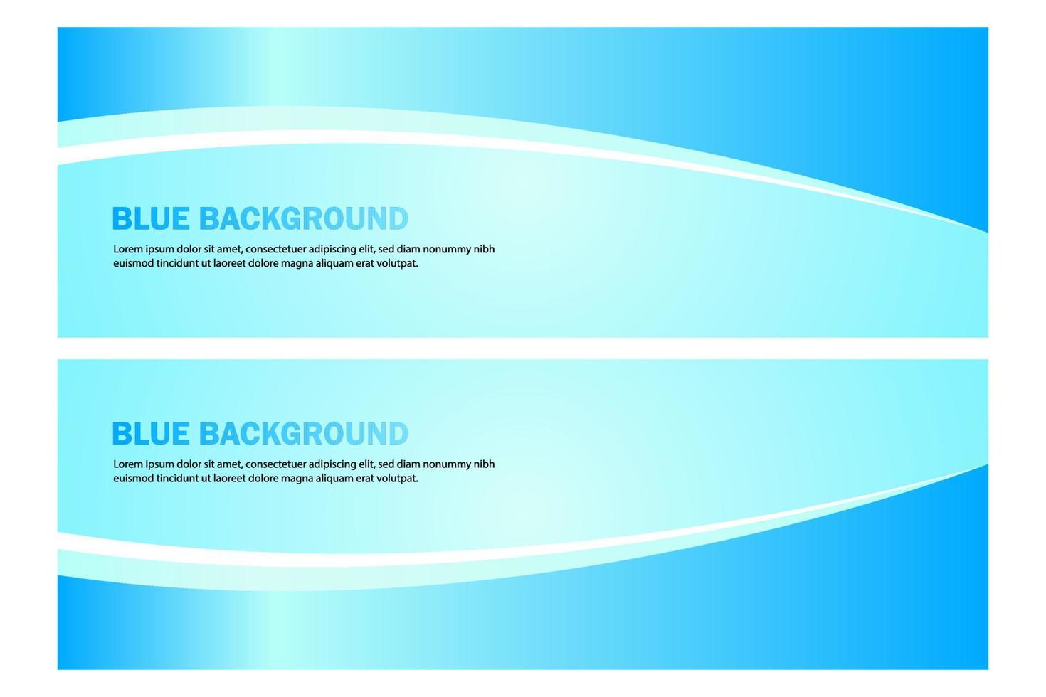 Light Blue Banner With Shapes vector