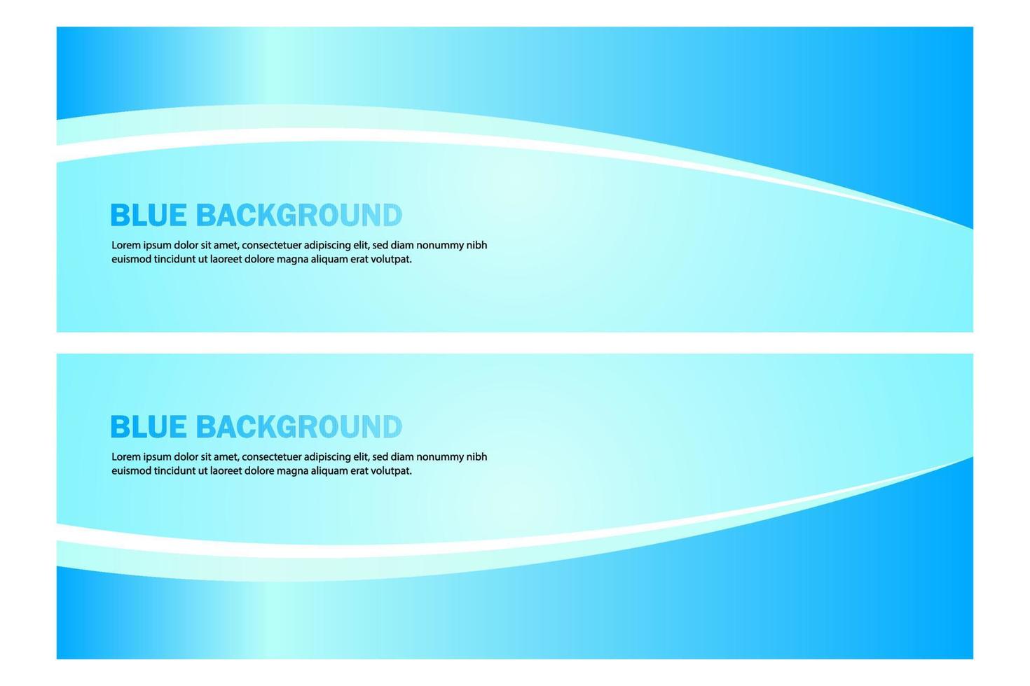 Light Blue Banner With Shapes vector