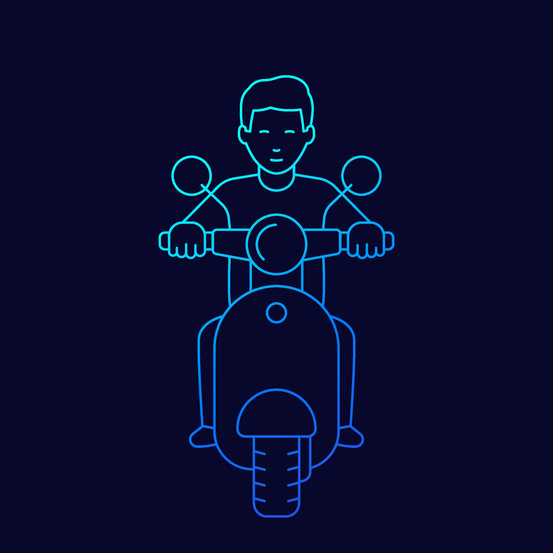Man on scooter line vector art 7535721 Vector Art at Vecteezy Man on scooter line vector art 7535721 Vector Art at Vecteezy
