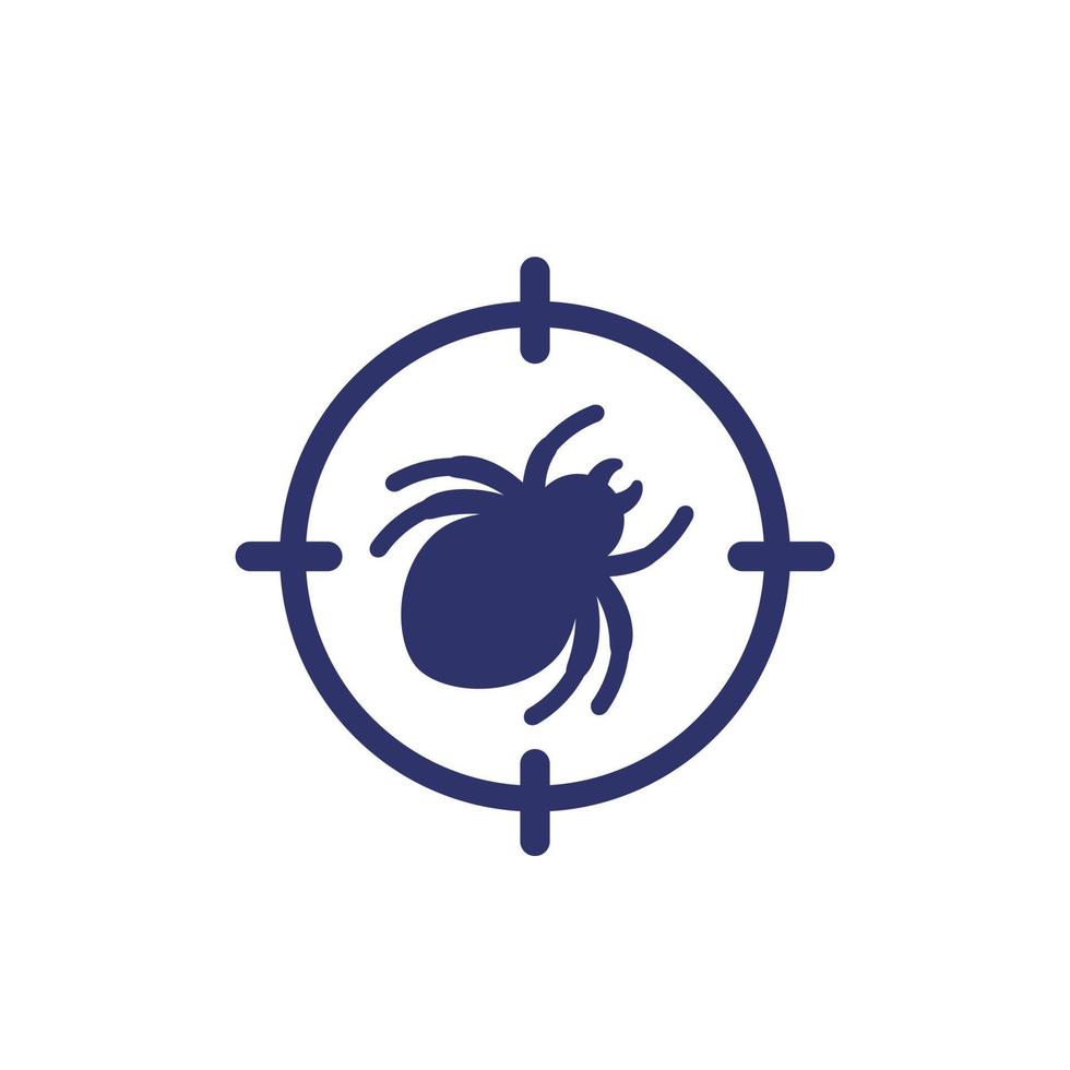 pest control icon with a bug vector