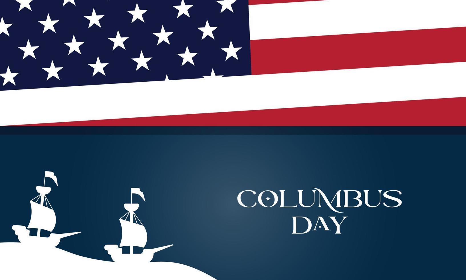 Columbus Day Background vector