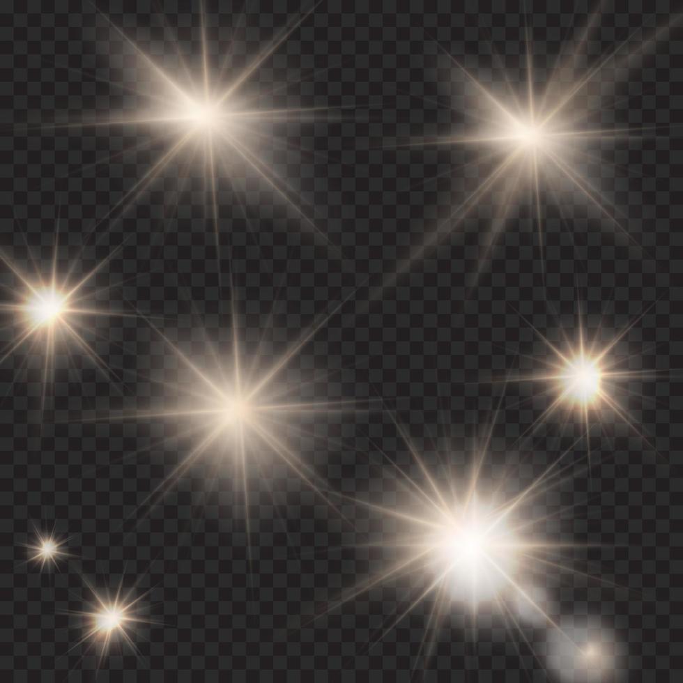 flares, rays, beams, sun burst, light effects under clipping mask vector