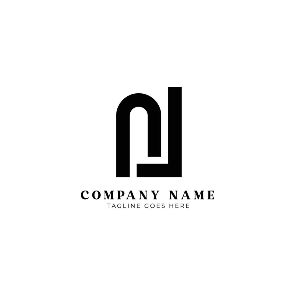 letter NL, LN logo template design vector