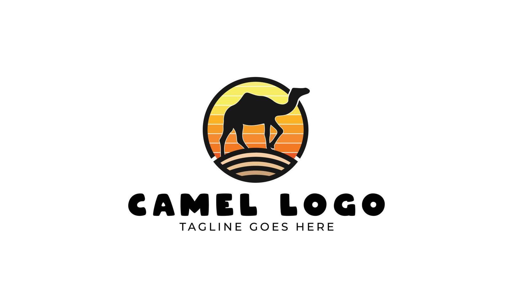 camel logo design vector