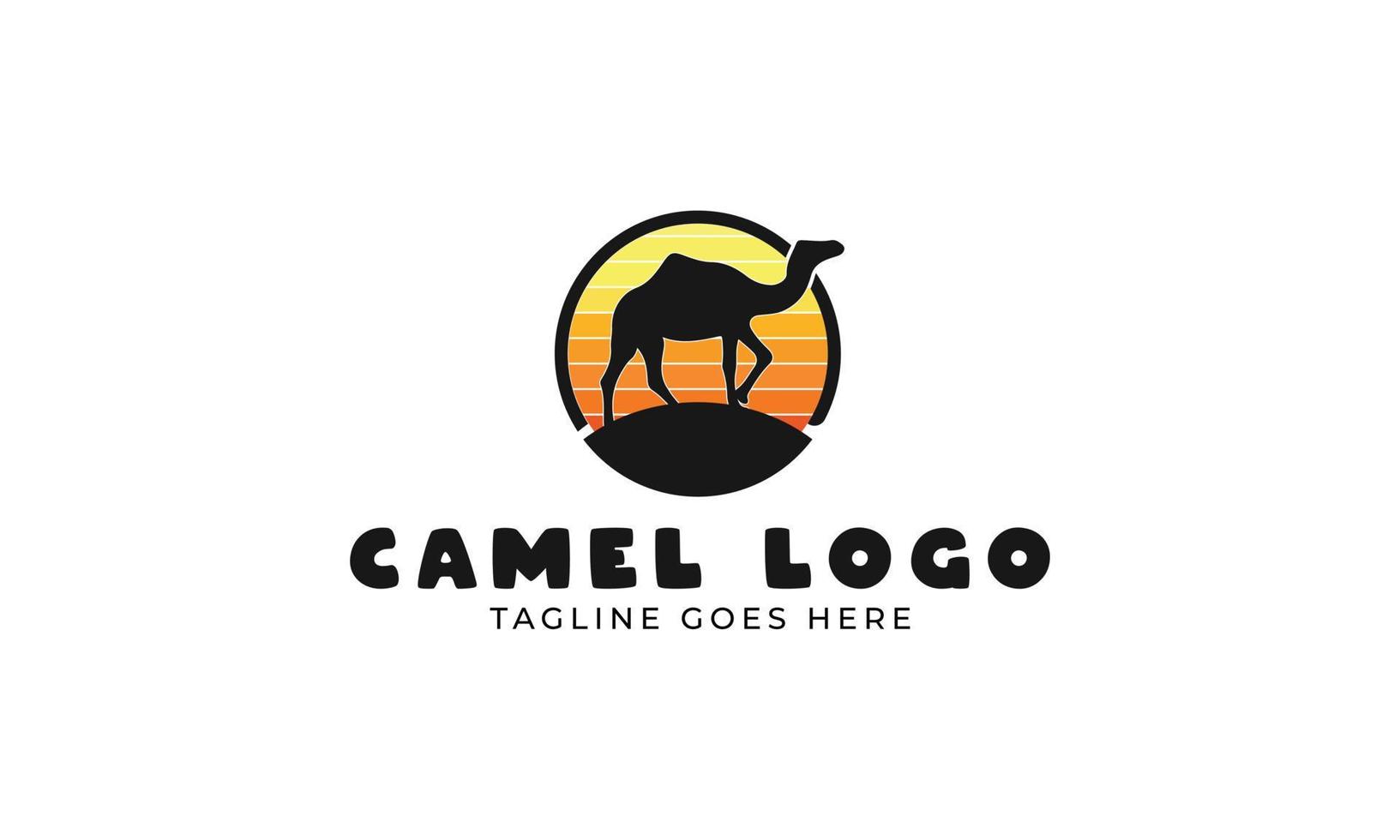 camel logo design vector