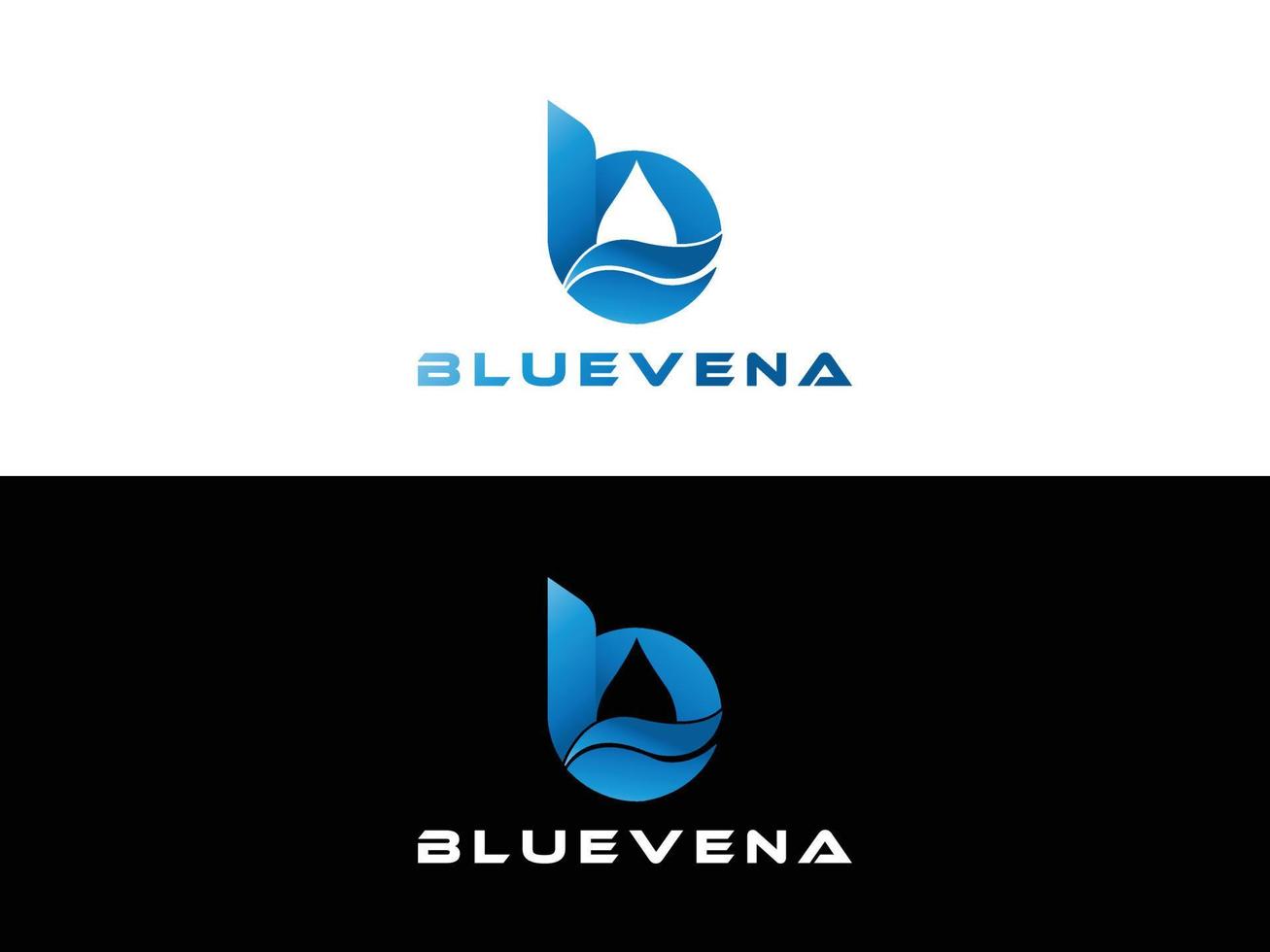 diseño de logotipo bluevena vector