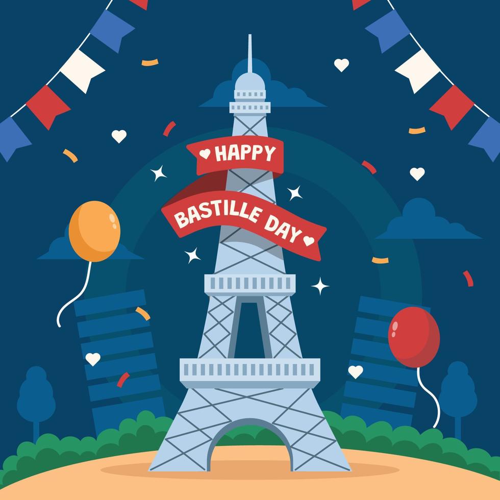 Bastille Day Celebration vector