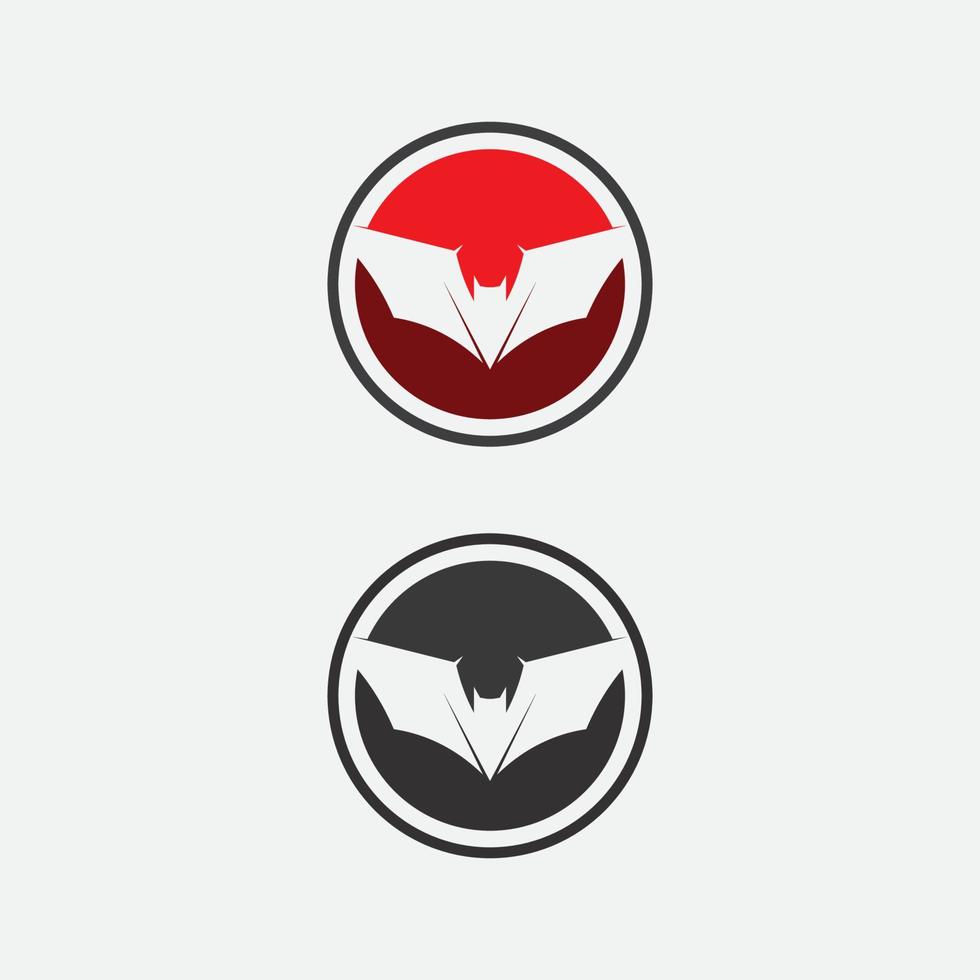 murciélago logo animal y vector, alas, negro, halloween, vampiro, gótico, ilustración, diseño icono de murciélago vector