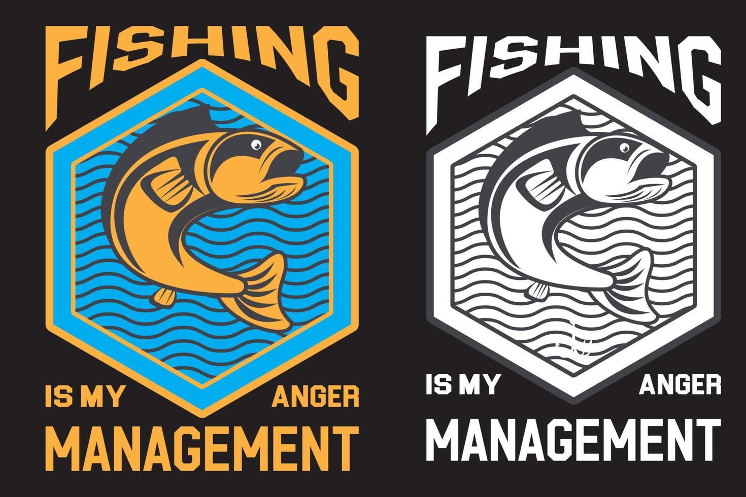 Ilustración de vector de diseño de cotizaciones de camiseta de pesca