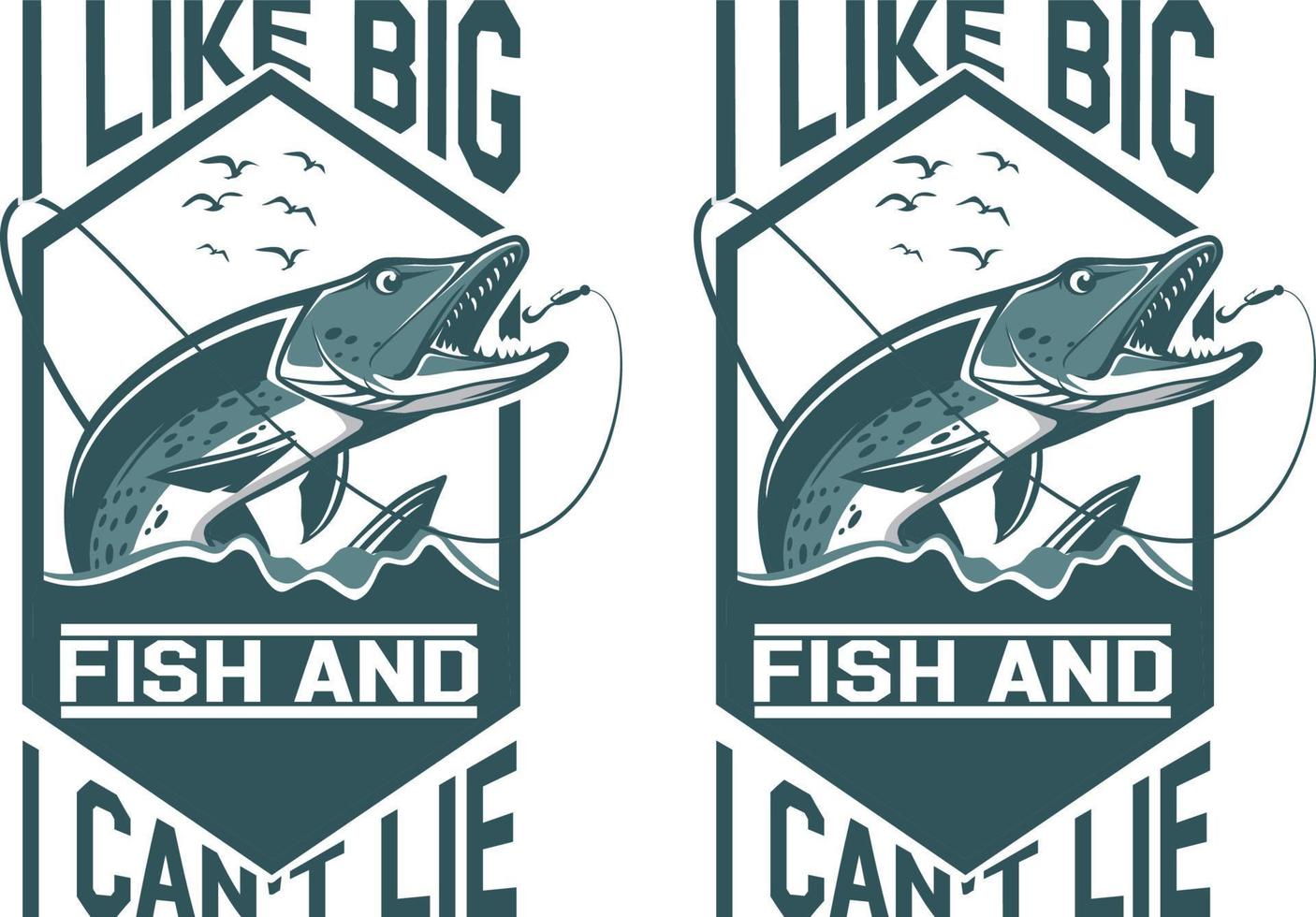 Fishing T-Shirt Design, Vintage fishing emblems, Fishing boat, Fishing labels, badges, vector illustration, Poster, Trendy , t-shirt and poster