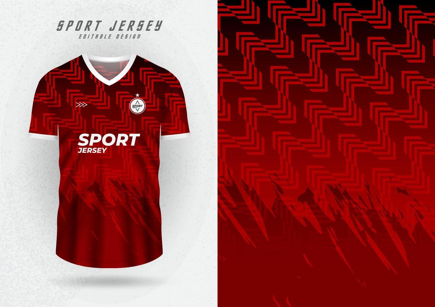 mockup background for sports jersey red pattern vector