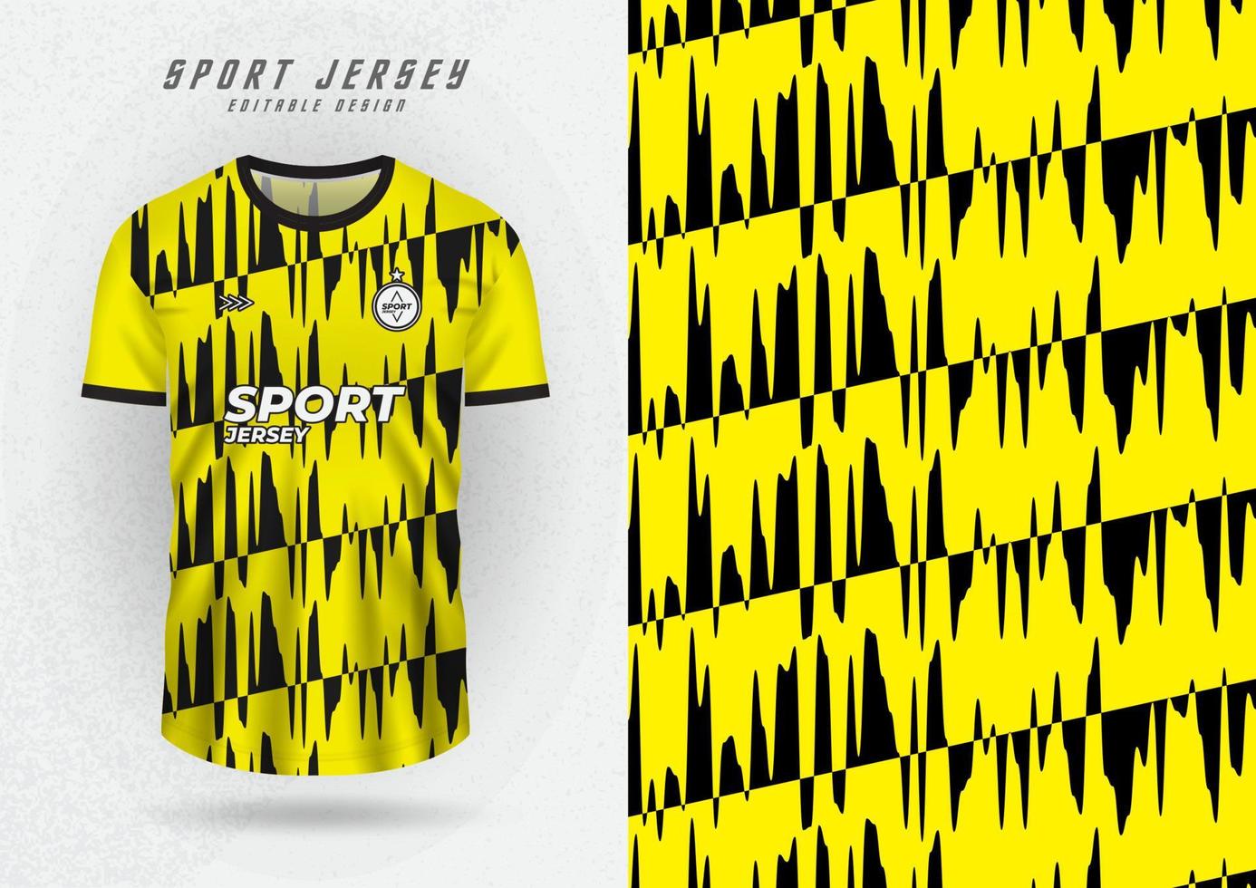 camisetas deportivas, camisetas, camisetas para correr, amarillas con  patrón de rayas negras. 11025109 Vector en Vecteezy