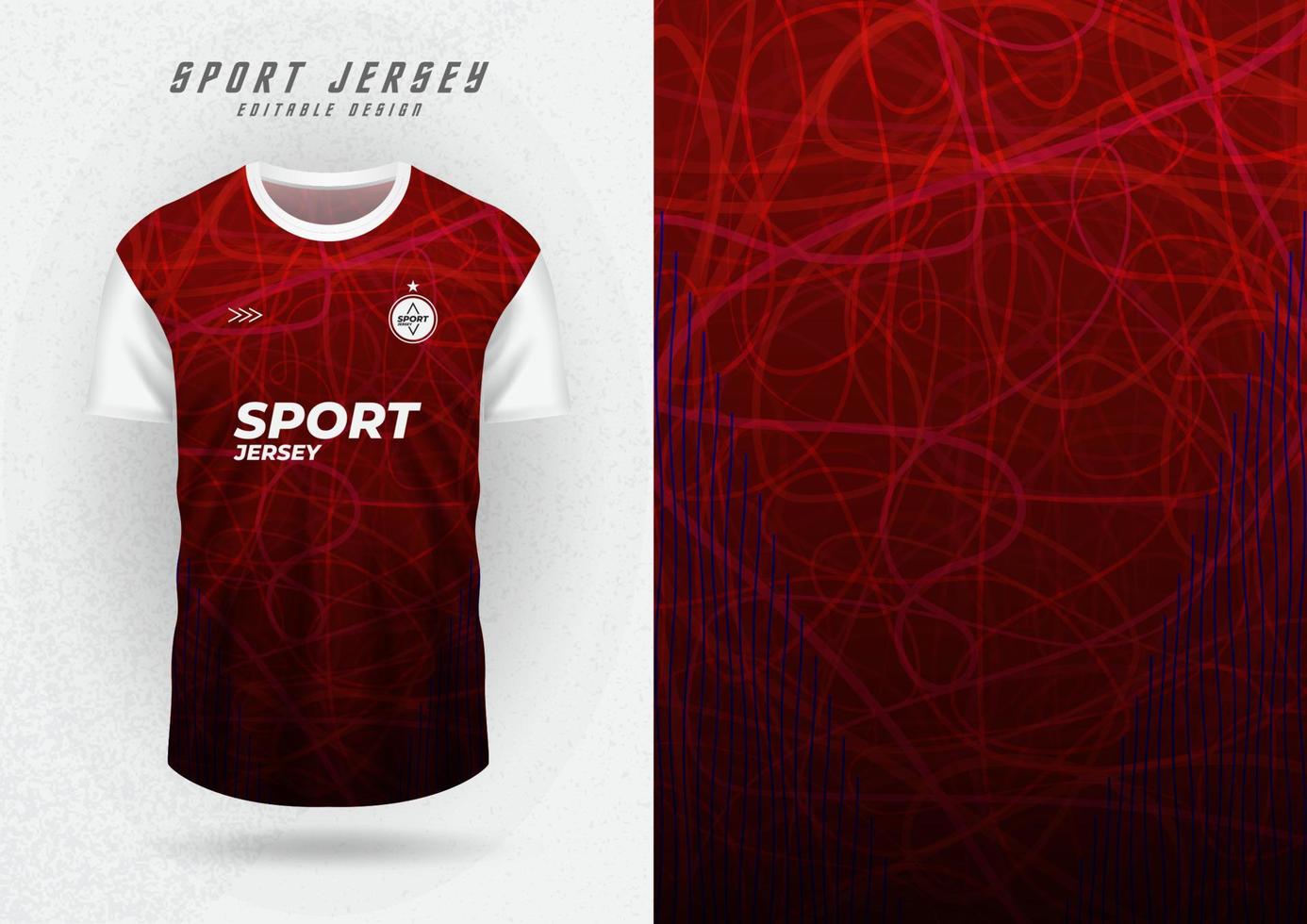 mockup background for sports jersey red pattern vector