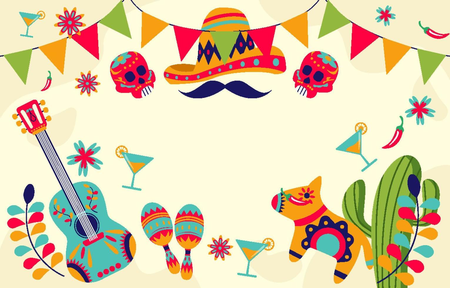 fondo cinco de mayo vector