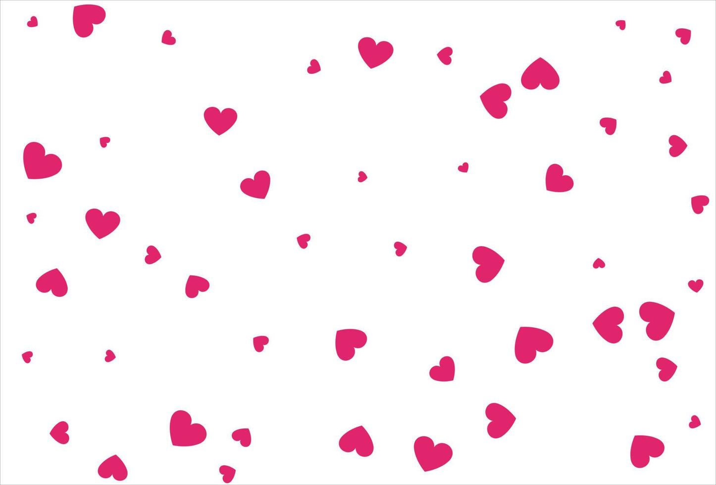 fondo de corazón rojo. fondo de confeti de amor vector