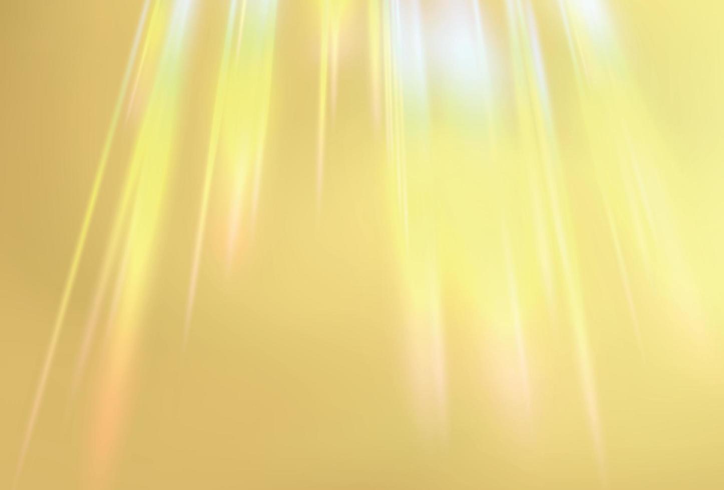 textura de prisma de oro. arco iris sobre fondo dorado. vector