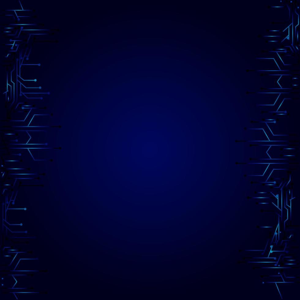 High tech technology geometric and connection system background with digital data abstract. Electronic dark blue background wallpaper. Vector illustration.