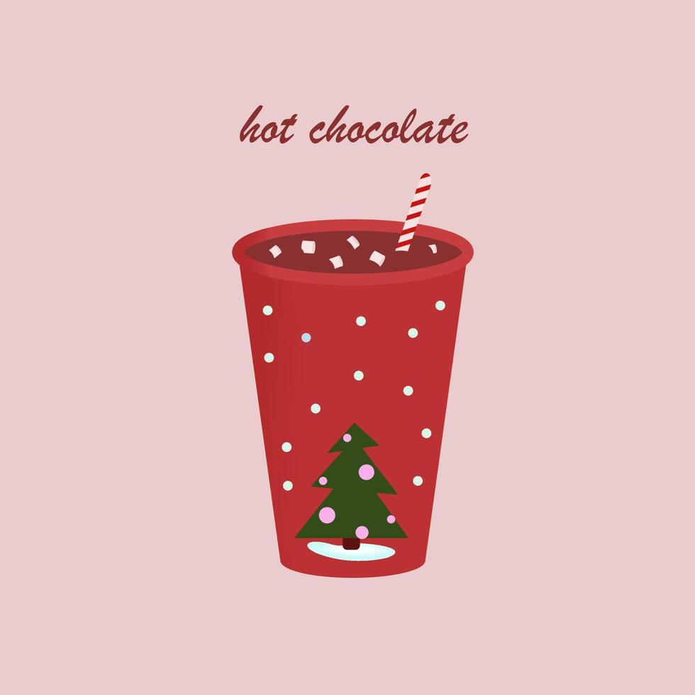 A chocolate drink in vector, eps 10 vector
