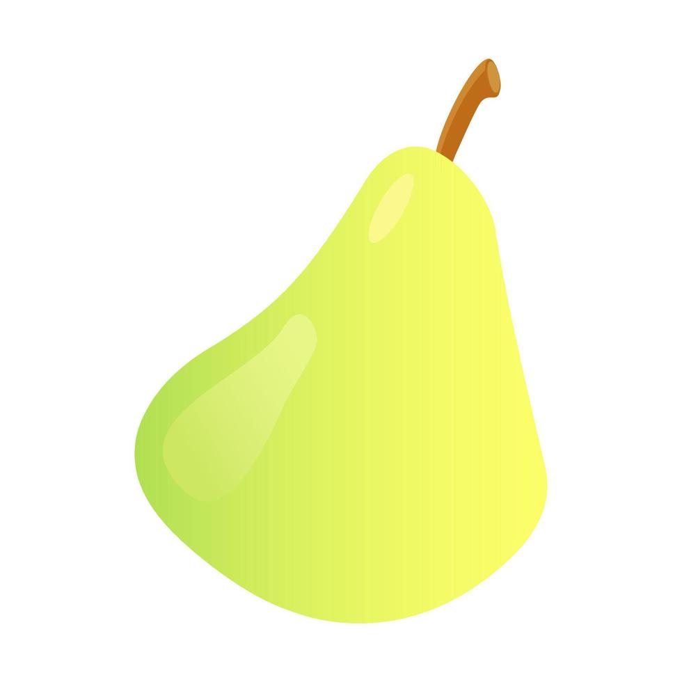 un icono de pera, ilustración de comida vector