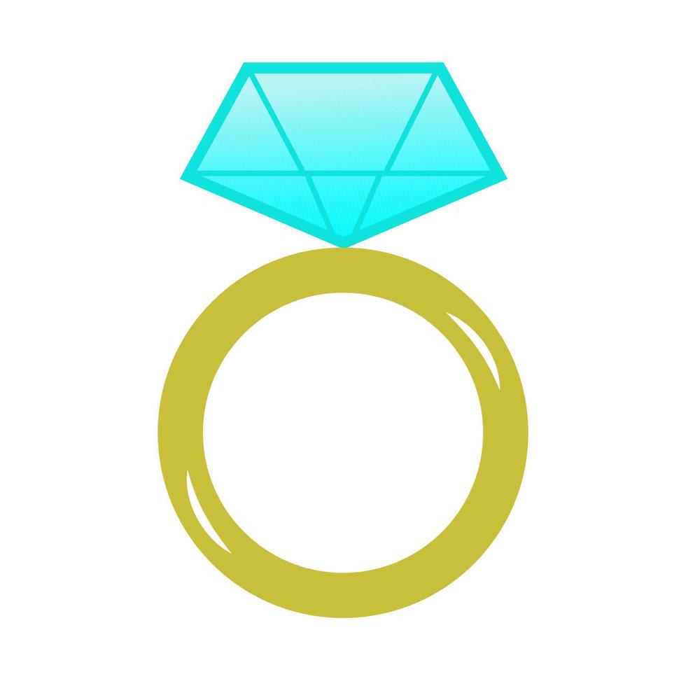 A jewelry ring, vector illustration, eps 10