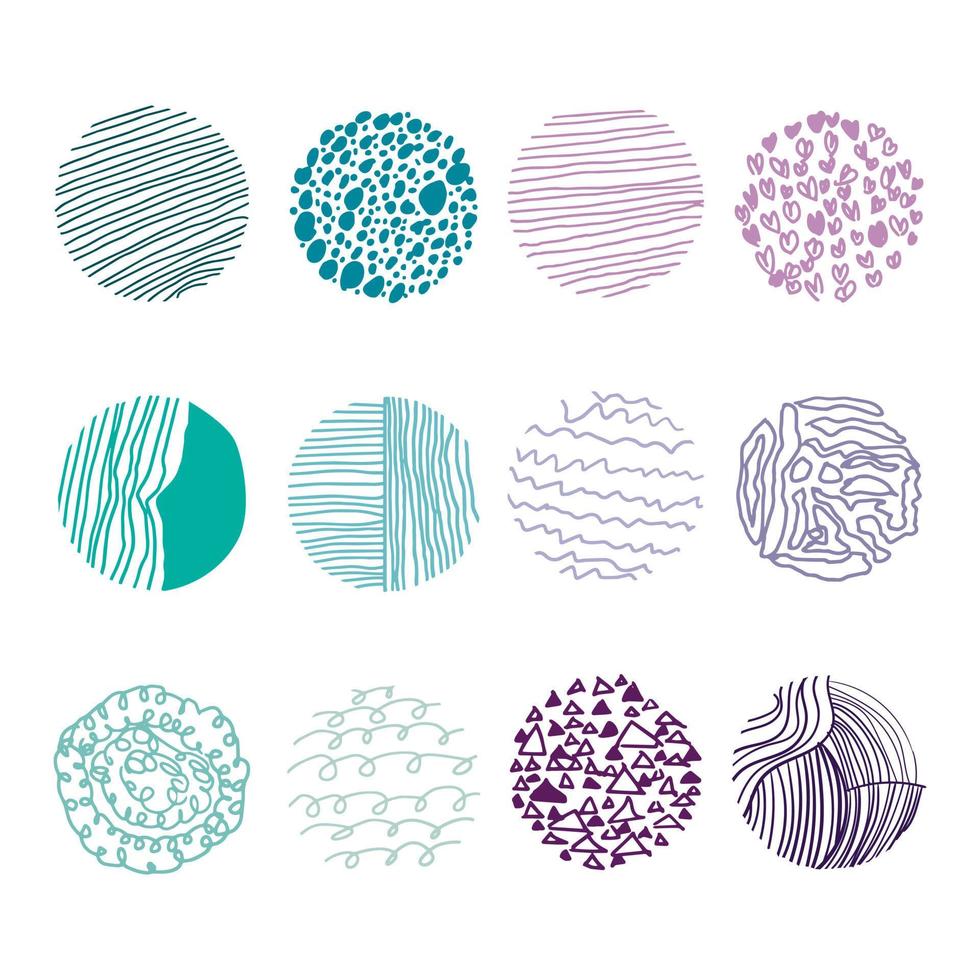 set of abstract circle shapes isolated on a white background. for design elements. vector illustration