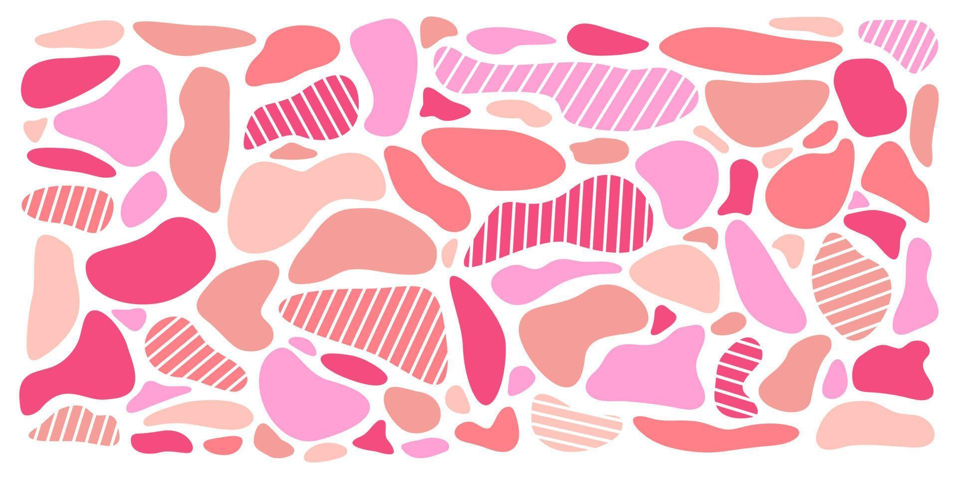 Set of modern graphic elements. Fluid dynamical colored forms banner. Liquid shape elements. Dynamic modern graphics. Abstract blotch. vector