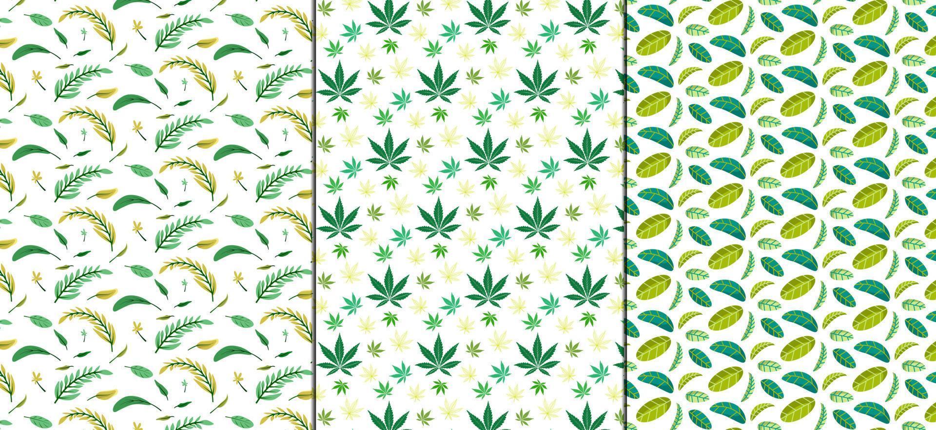Floral seamless patterns. Vector design for paper, cover, fabric, interior decor and other users.