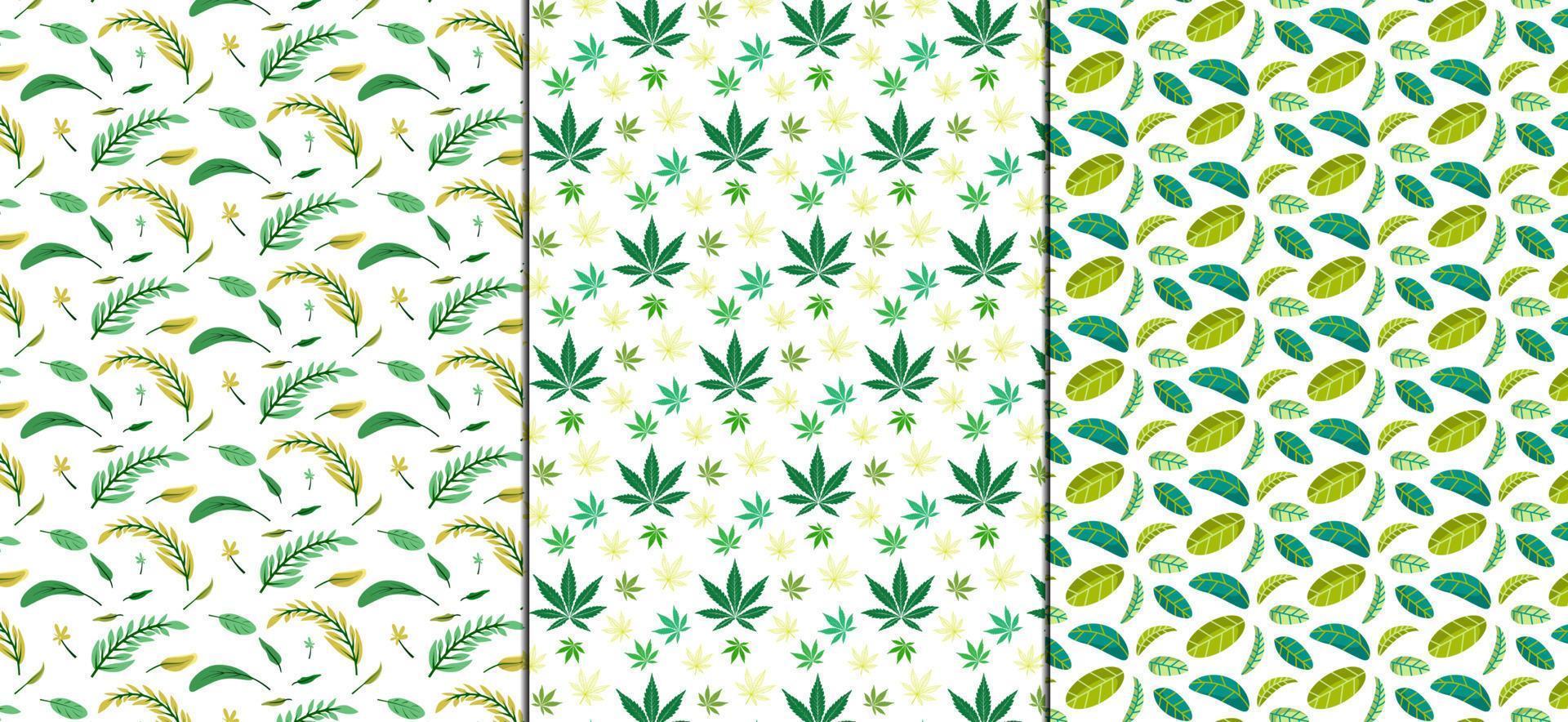 Floral seamless patterns. Vector design for paper, cover, fabric, interior decor and other users.