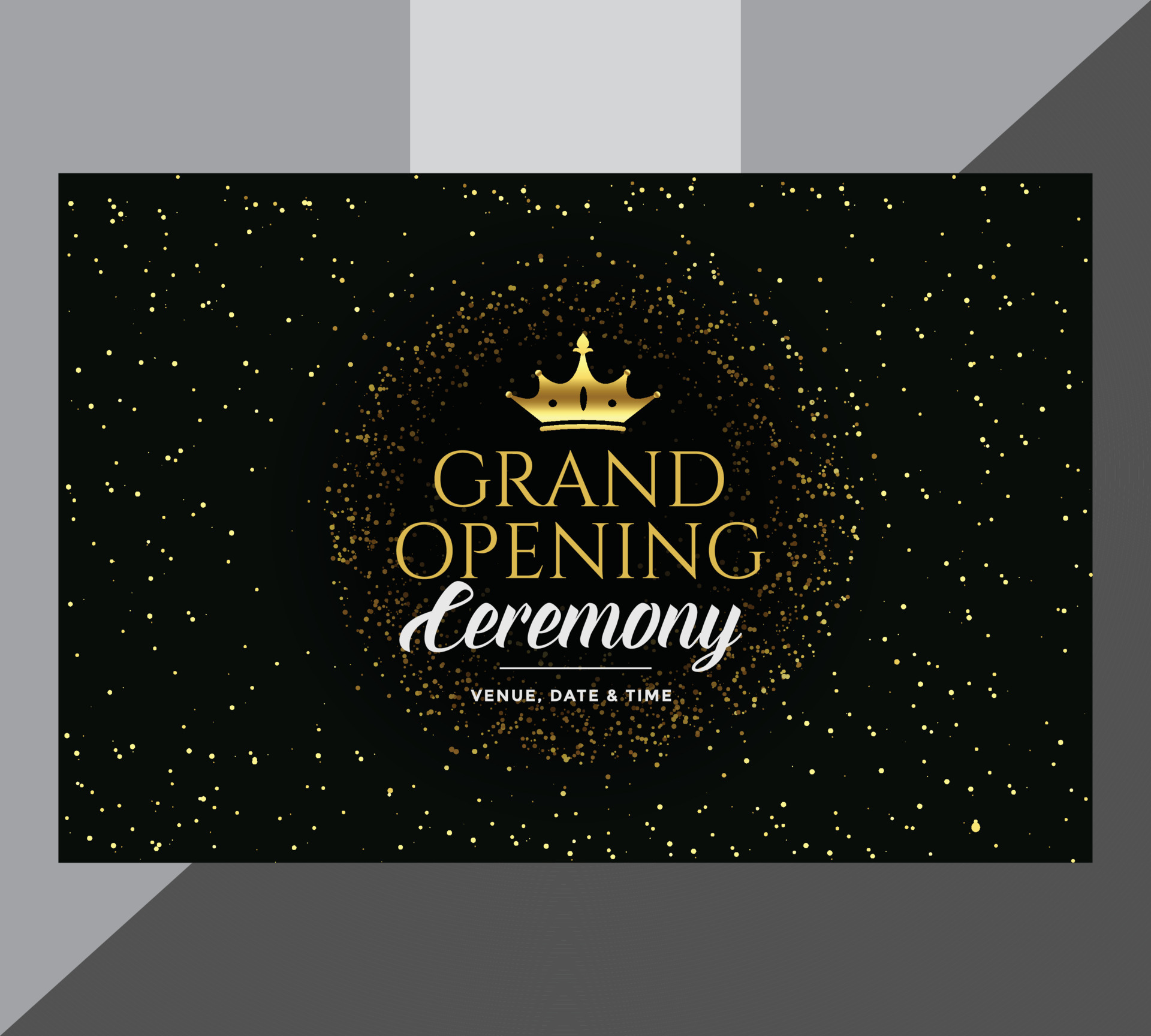 Grand opening ceremony background. Premium golden color background 7538420  Vector Art at Vecteezy