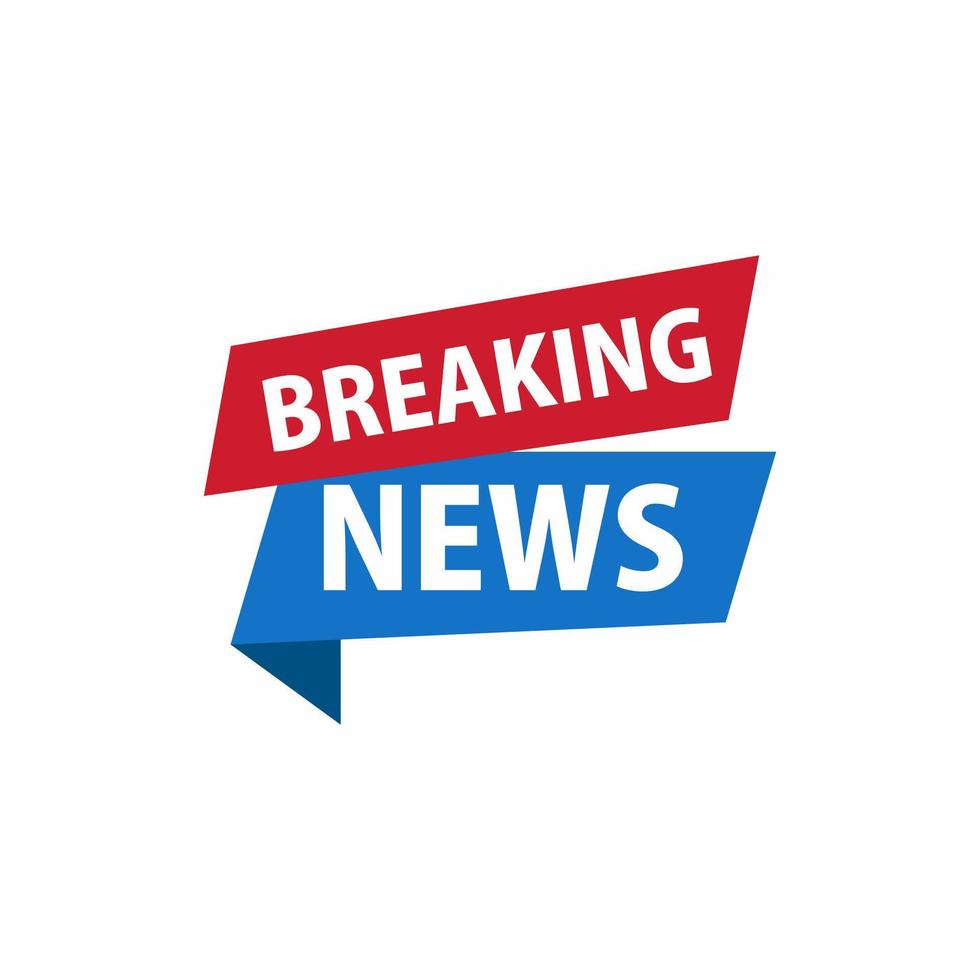 Breaking news Isolated vector icon. Sign of main news on white background