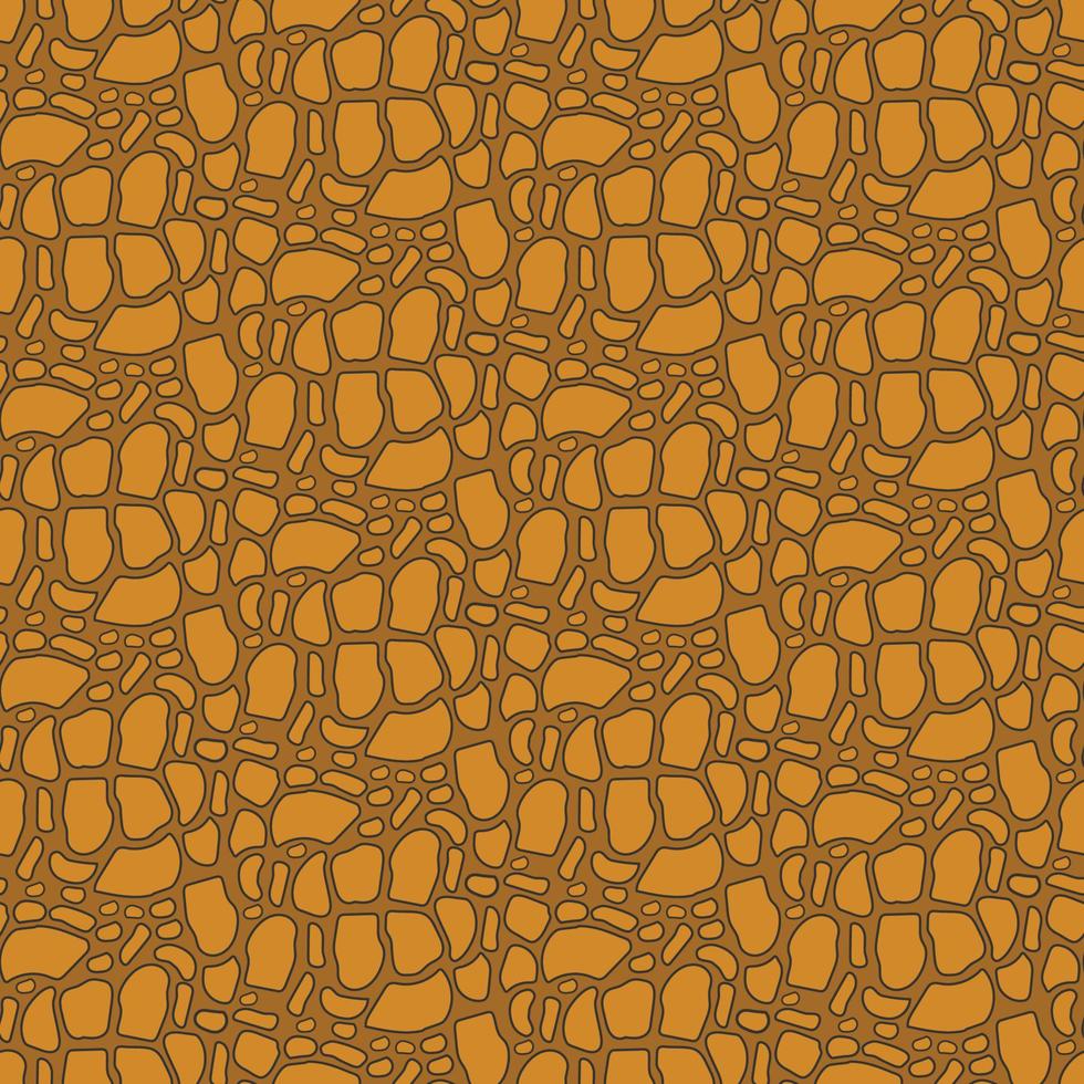 brown seemless pattern in raptile skin style background vector
