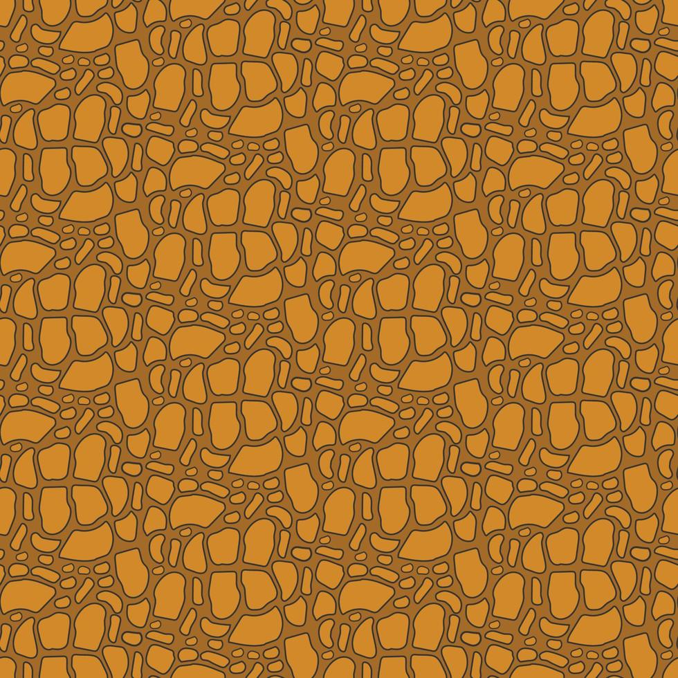 brown seemless pattern in raptile skin style background vector