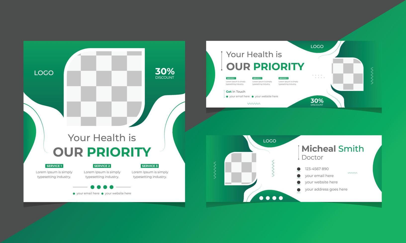 Social media post and banner design vector