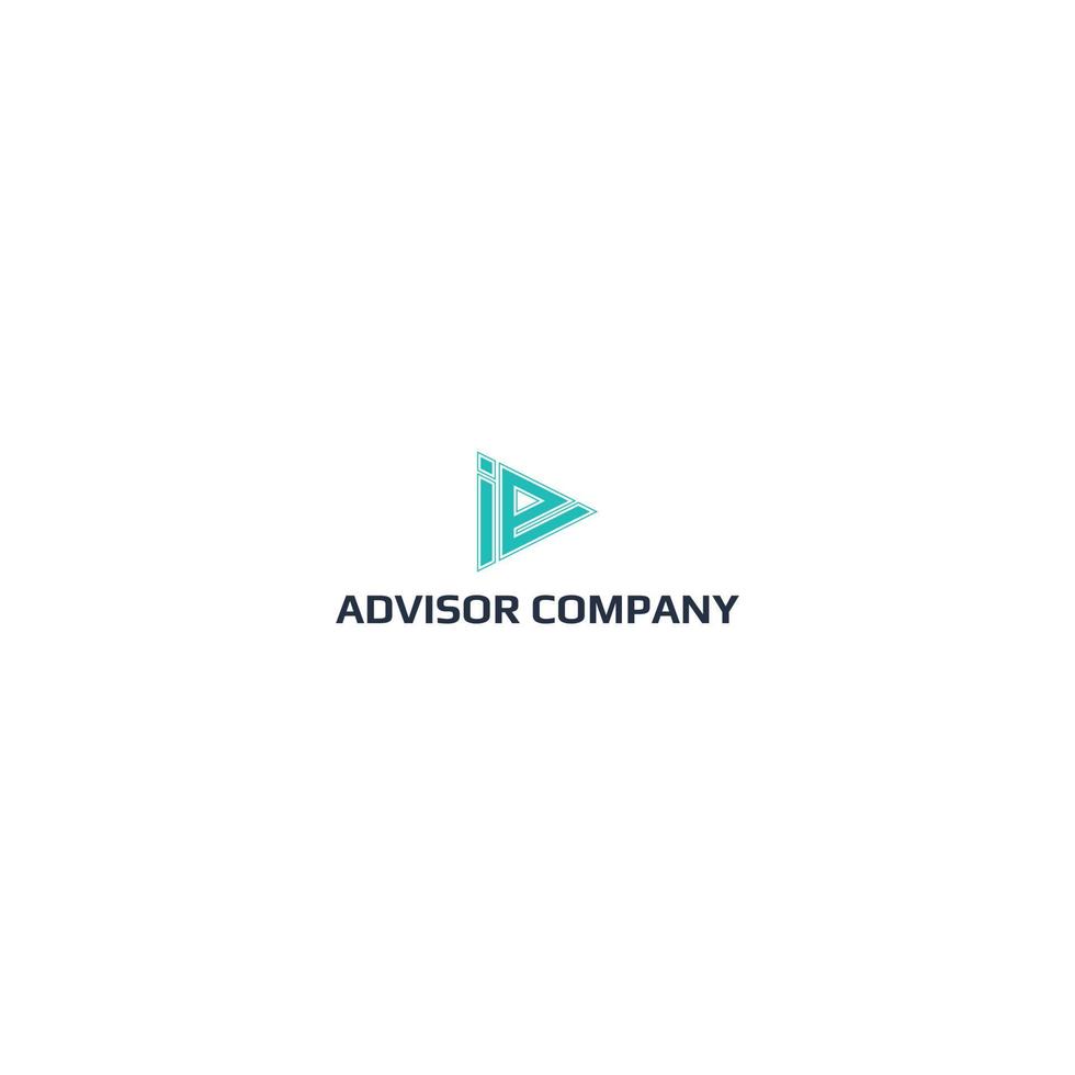 the logo design inspiration of a boutique corporate advisor company is inspired from the abstract letter I and E isolated with a blue triangle shape also suitable for other brands or company logo vector