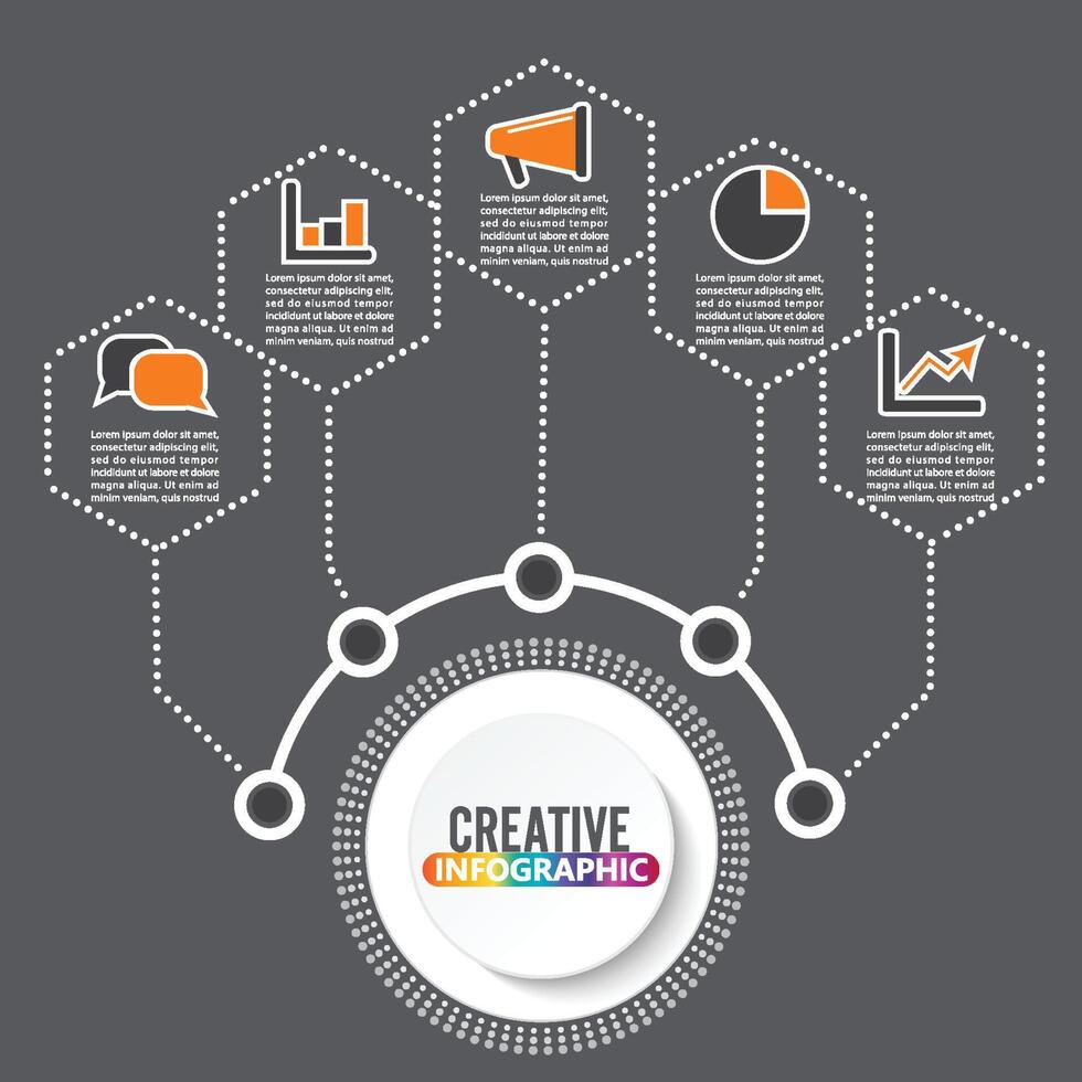 Vector infographic template with 3D paper label, integrated circles. Business concept with options. For content, diagram, flowchart, steps, parts, timeline infographics, workflow layout, chart