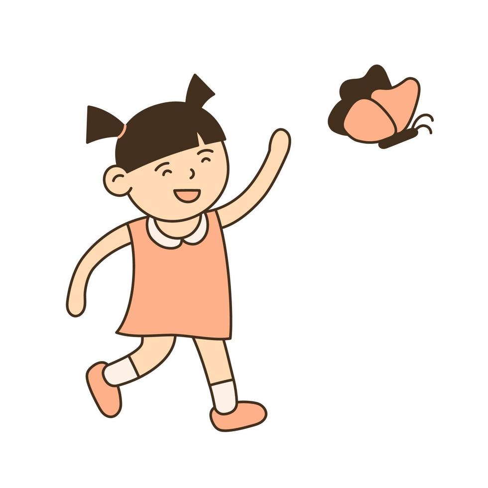 Toddler. Hand Drawn Kid and Family doodle icon vector