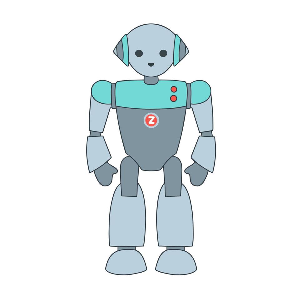 Toy for children is robot vector