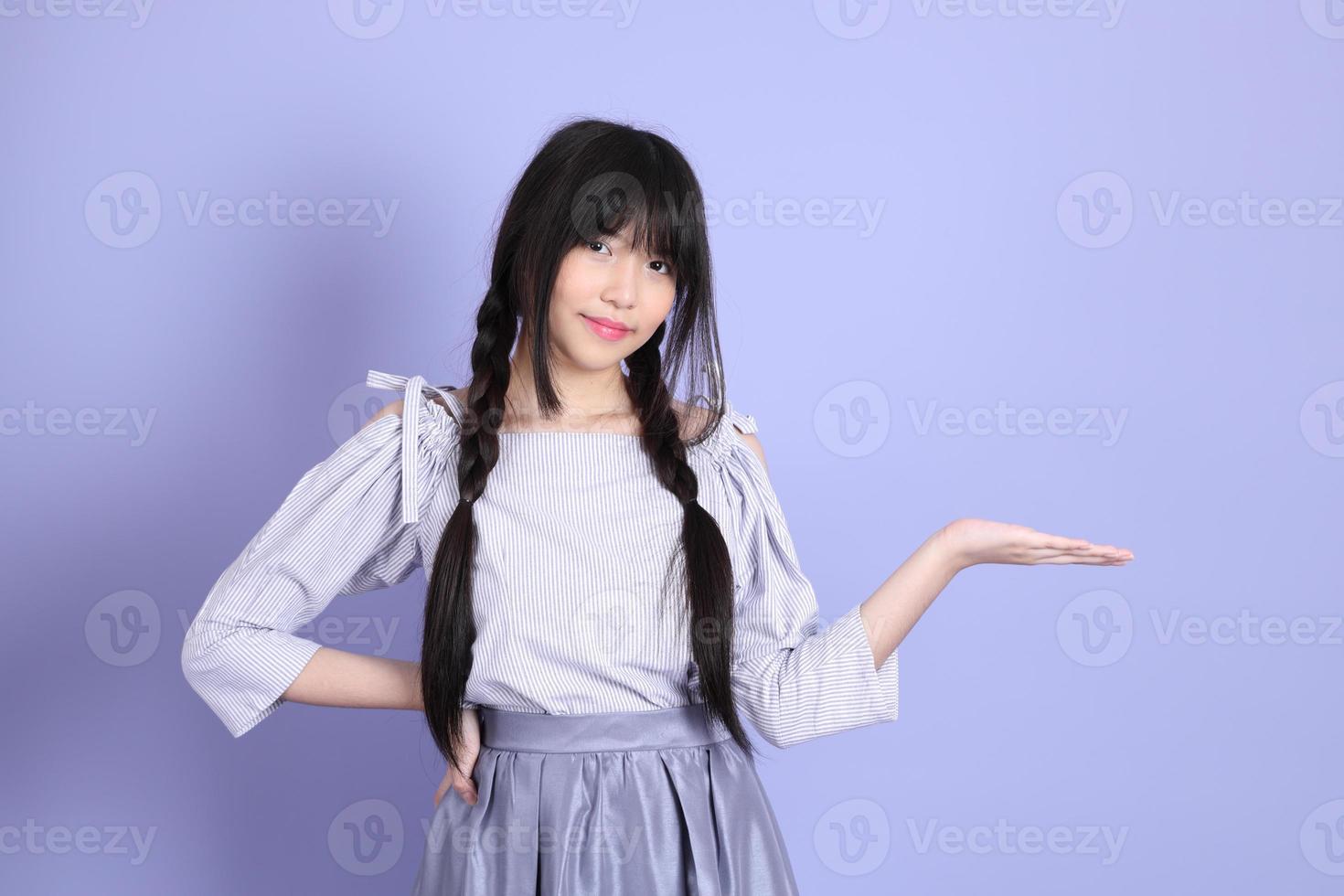 Purple Preppy Girl photo