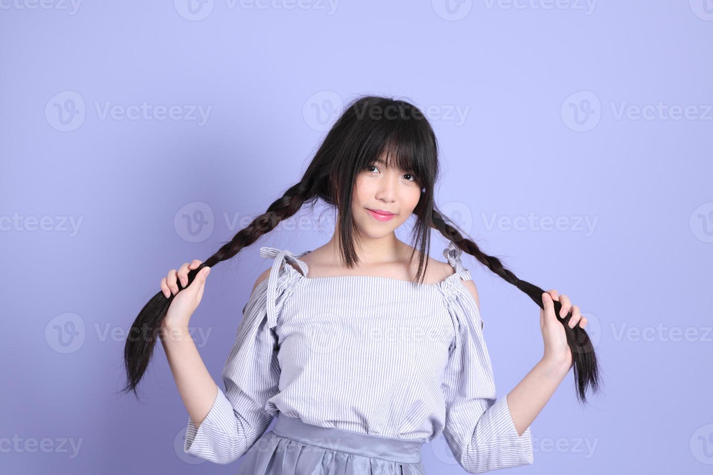 Purple Preppy Girl photo