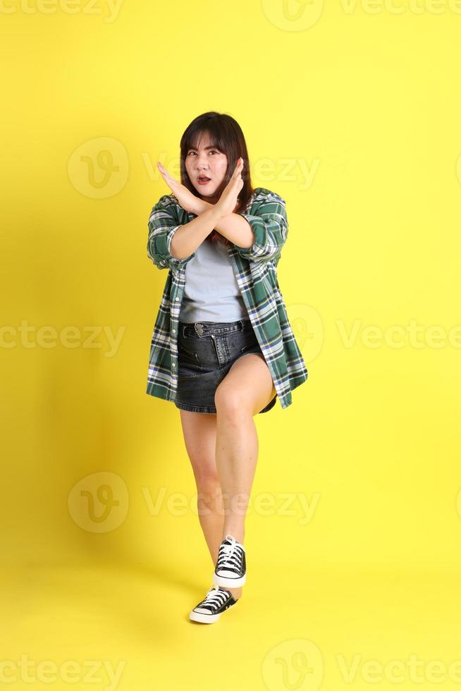 Chubby Asian Woman photo