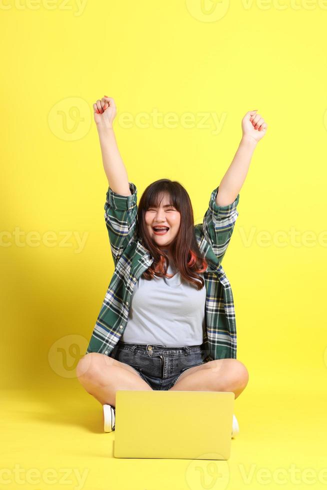 Chubby Asian Woman photo