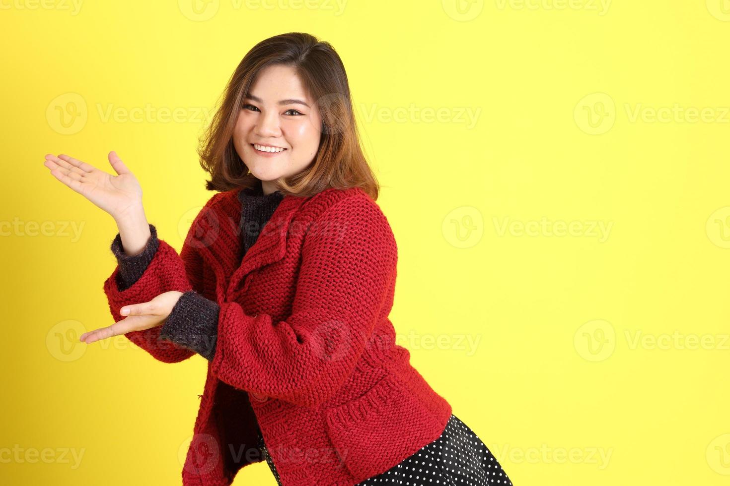 Chubby Asian Woman photo