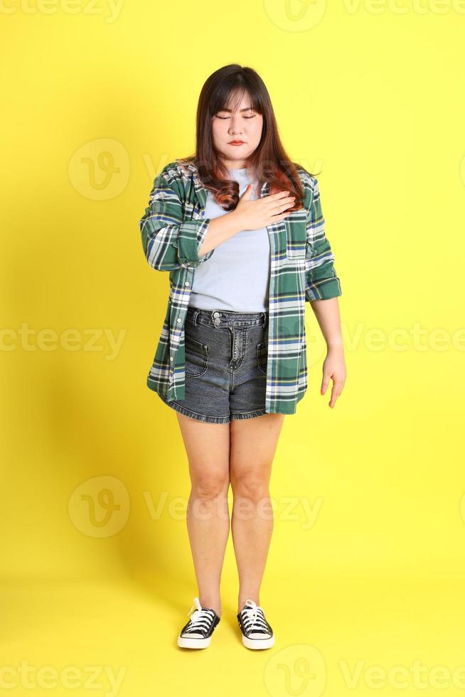 Chubby Asian Woman photo