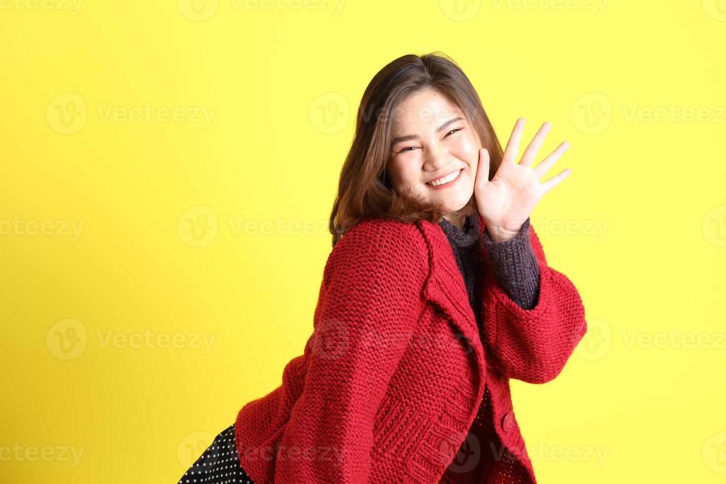 Chubby Asian Woman photo