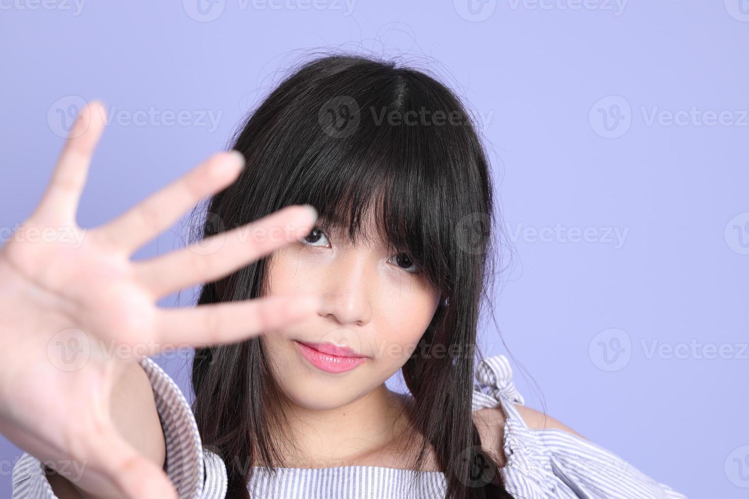 Purple Preppy Girl photo