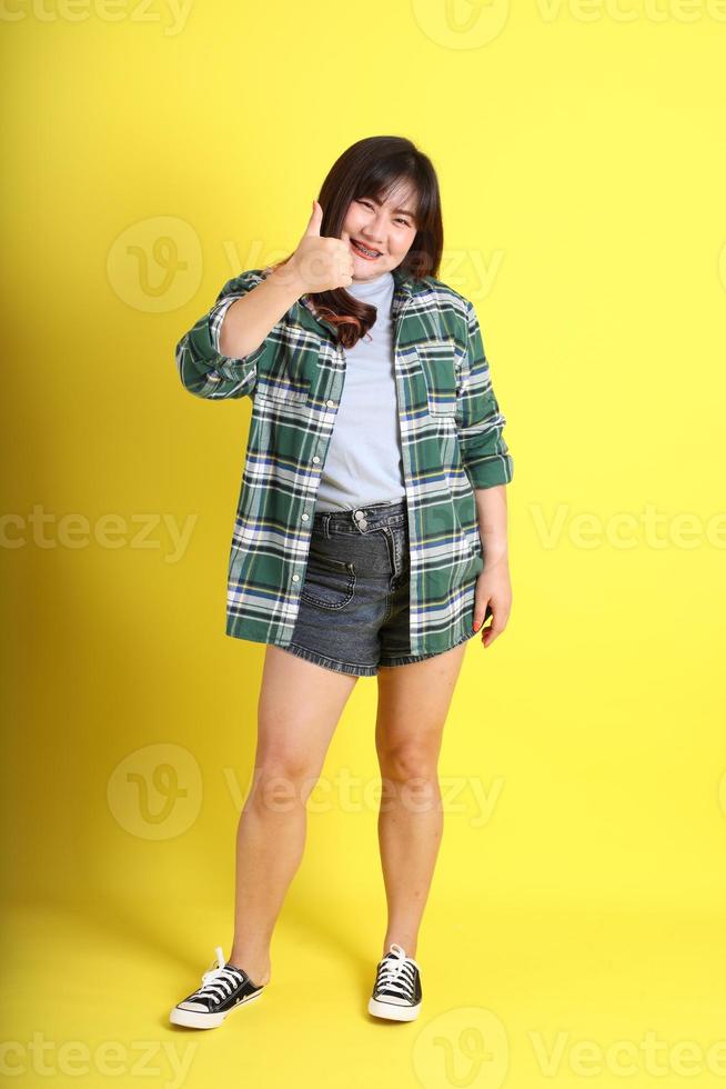 Chubby Asian Woman photo